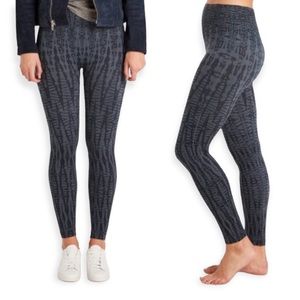 SPANX Indigo Geometric Look At Me Now Leggings Blue Size Large